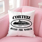 Fashion Brand C-CorteizS Cushion Cover Soft Plush Throw Pillow Cushion Cover｜Double-Sided Pillow Case for Sofa Home Decor