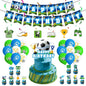 Blue Football Birthday Party Decoration Soccer Birthday Party Plate Cup Napkins Cotillon Birthday Soccer Star Happy Birthday Set