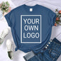 Custom DIY LOGO Women T-Shirt Summer Y2K Streetwear Comfortable Female Short Sleeves Crewneck Customized Pattern Tee Tops