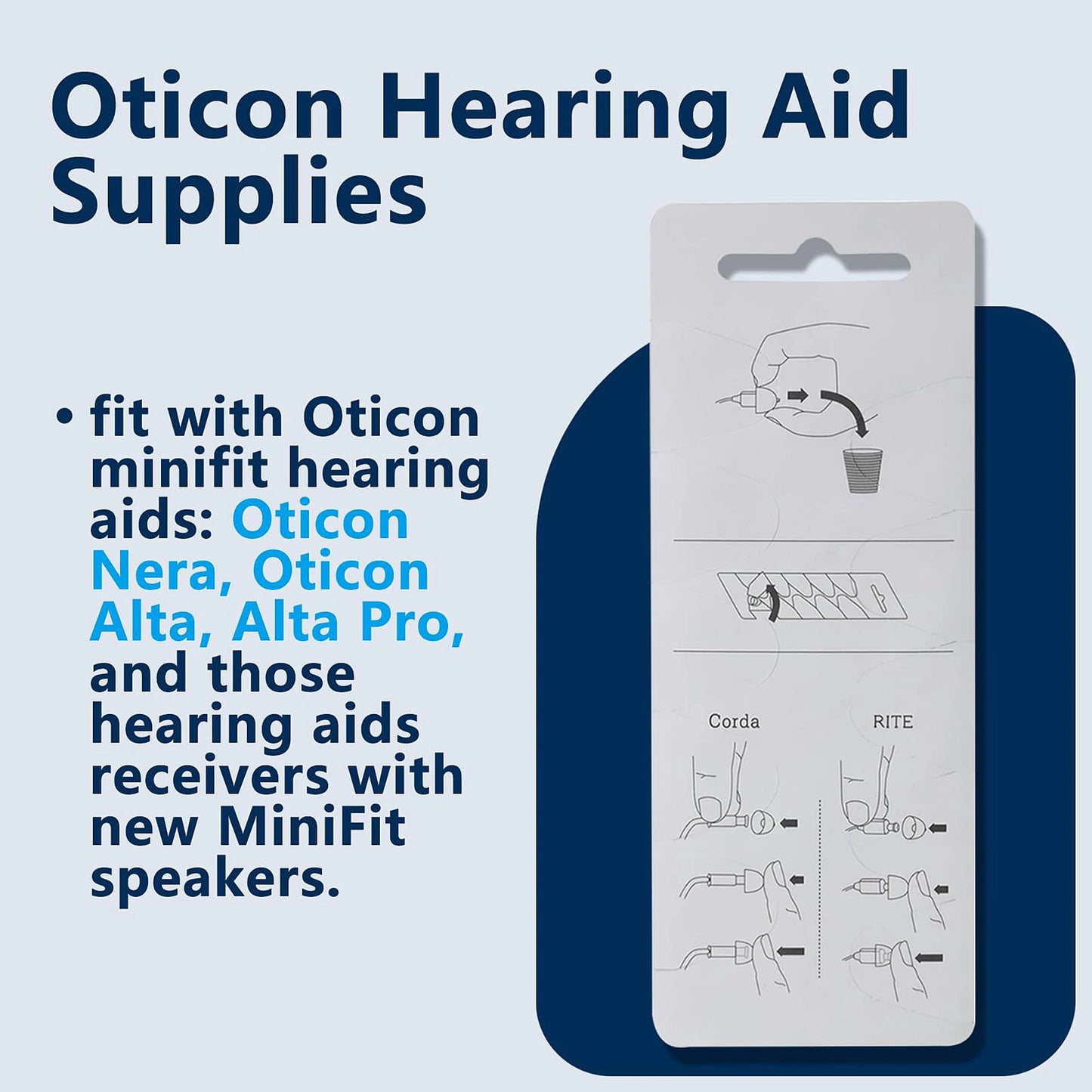 Open Vent  Hearing Aid Domes for Oticon Minifit, Ear Caps Replacements Parts Accessories Domes for Oticon Hearing Aid