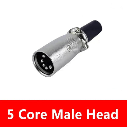 5/20Pcs Japan Style 3/4/5 Pin XLR Male XLR Female Converter  XLR Microphone Audio Cable Metal Cannon Plug Connector Amplifier