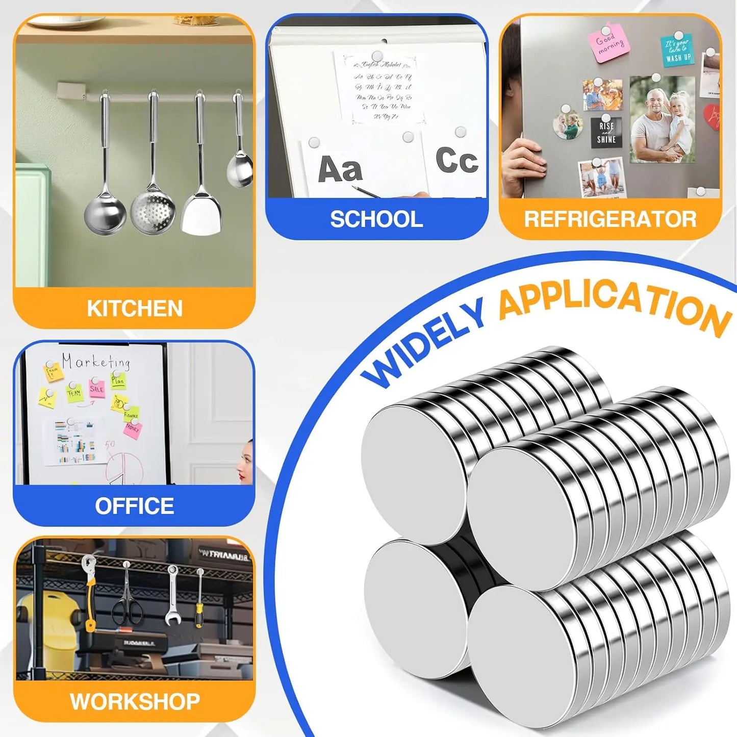 Super Powerful Magnet Strong Magnet Round Small Magnet for decoration, Fridge, DIY, Office, 3x1,3x2,4x1,4x2,5x2,5x3,6x2,8x2,10x2