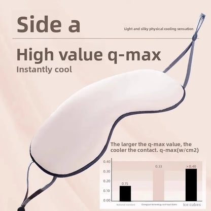Double-sided Cool and Warm Dual-use Breathable Ice Silk Summer Eye Mask Blocks Light Without Pressing The Eyes Protects Sleep