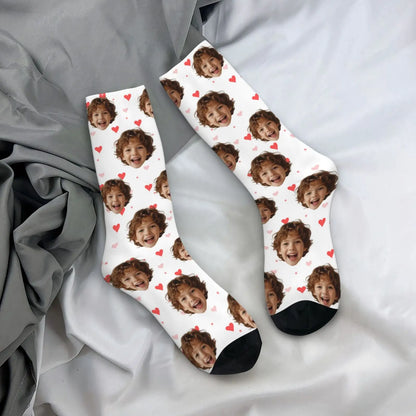Novelty Custom Face Socks DIY Personalized Photo Custom Socks Crazy Funny Men's Socks Christmas Party Birthday Anniversary Gift