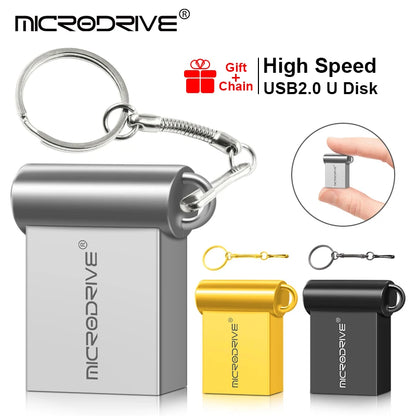 High Speed USB flash drive 4GB 8GB 32GB 64GB 128GB Pendrive Metal Pen key chain memory Sticks Mini USB Flash Drive Waterproof