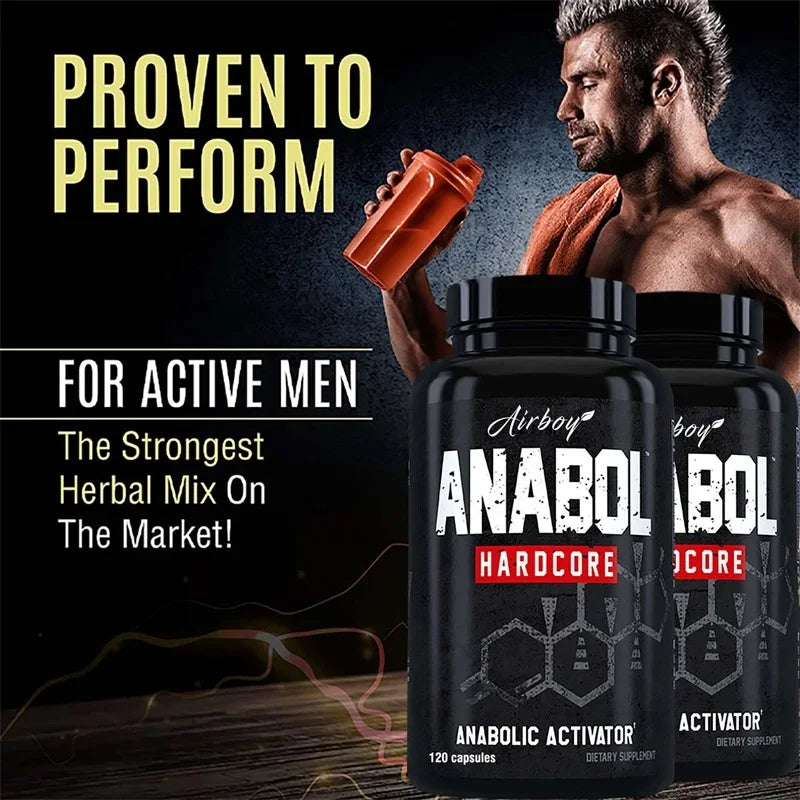Anabol Hardcore Supplement - Muscle Growth, Improved Endurance, Stress and Mood Relief, and Overall Health