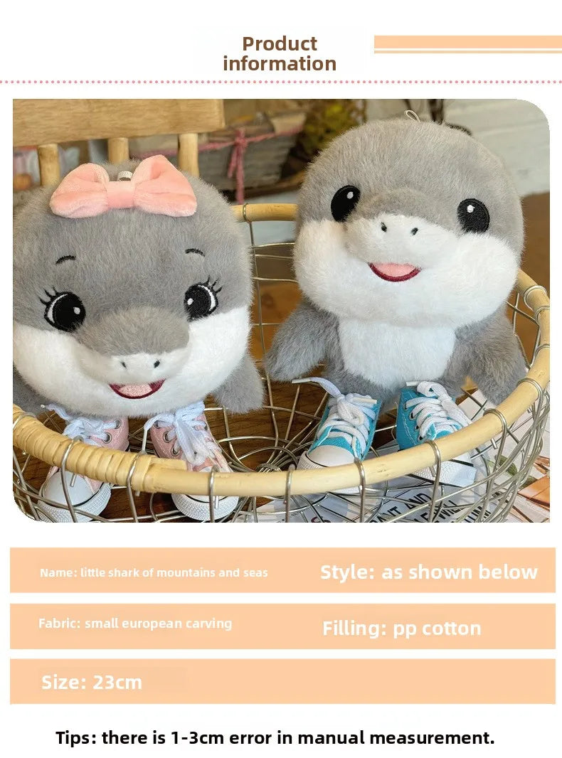 Tungtungtung Brainrot Al Tralalero Tralala Shark Plush Doll Cute Anime Plush Doll Plushie Stuffed Soft Pillow Shark Toy