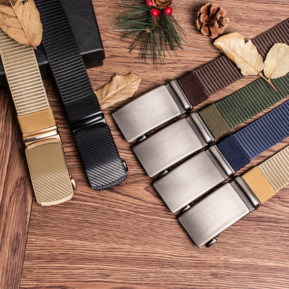 Automatic Buckle Light Comfortable Nylon Military Belt Outdoor Hunting Multifunctional Tactical Canvas Belt High Quality Men Bel
