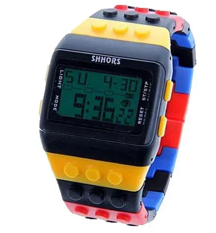 Fashion Brand SHHORS Watches Women Watches Fashion Plastic Led Digital Watches Rainbow Watch Electronic Wristwatch reloj mujer
