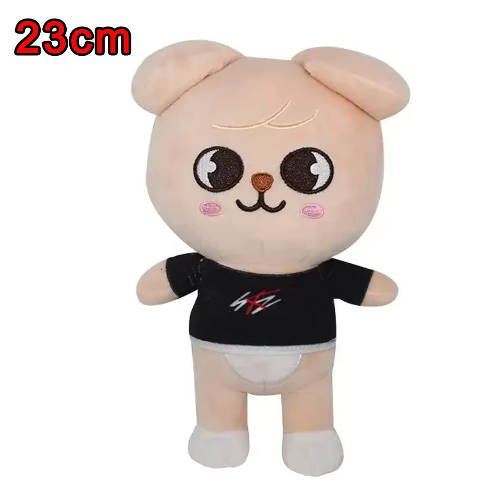 *SKZOO Kpop Plush Toys,Wolf Bear Foxes Duck Cartoon Cute Plush Animal Backpack Dolls, Large Messenger Bag, Throw Pillow, Gift