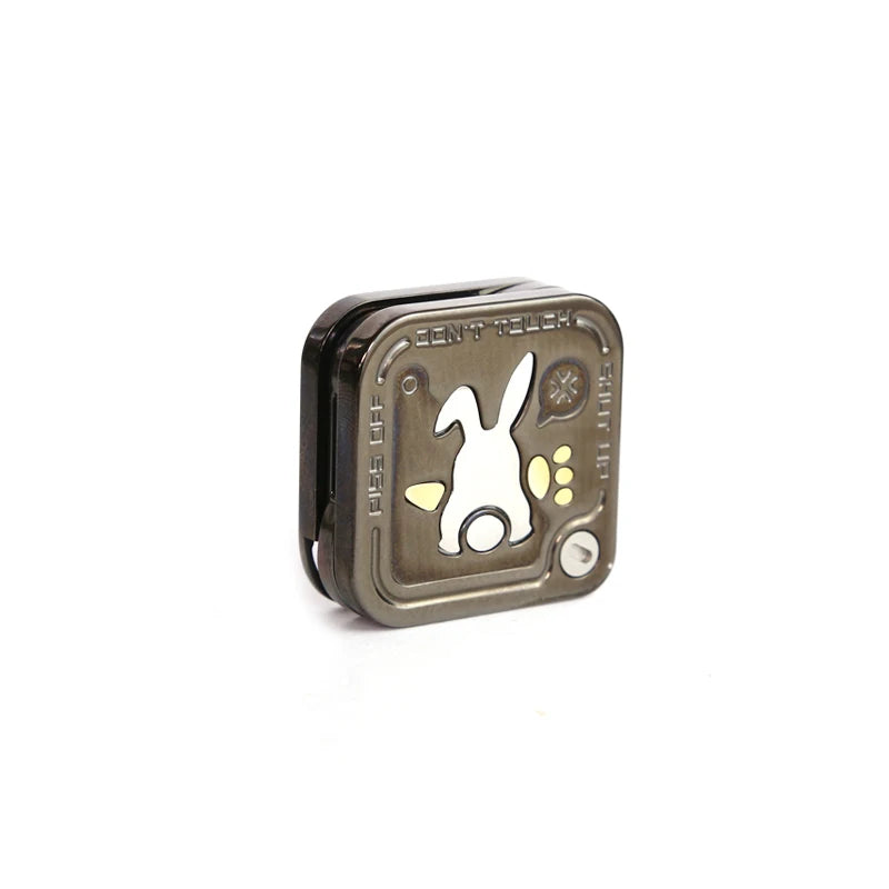 Creative Angry Rabbit Fidget Slider Tuning Fork Three Layers Magnetic Side Push Slider ADHD Anxiety Stress Toys Office Desk Toys