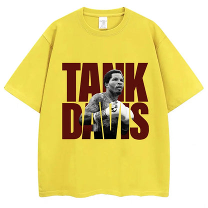 Limted Tank Gervonta Davis Graphic T Shirt Vintage Boxing T Shirts Oversized Men Women 100% Cotton Boxer Fans Gifts Tee Shirts