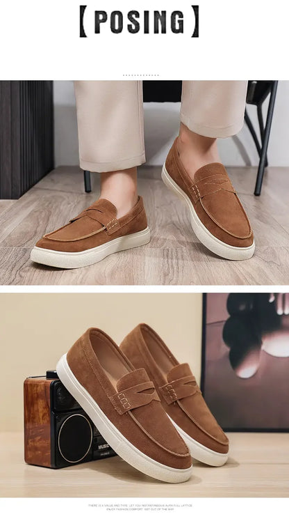 Daily Comfort Loafers Breathable Construction Dissipate Heat, Lightweight Build Lower Burden for Tired-Free Daily Movement
