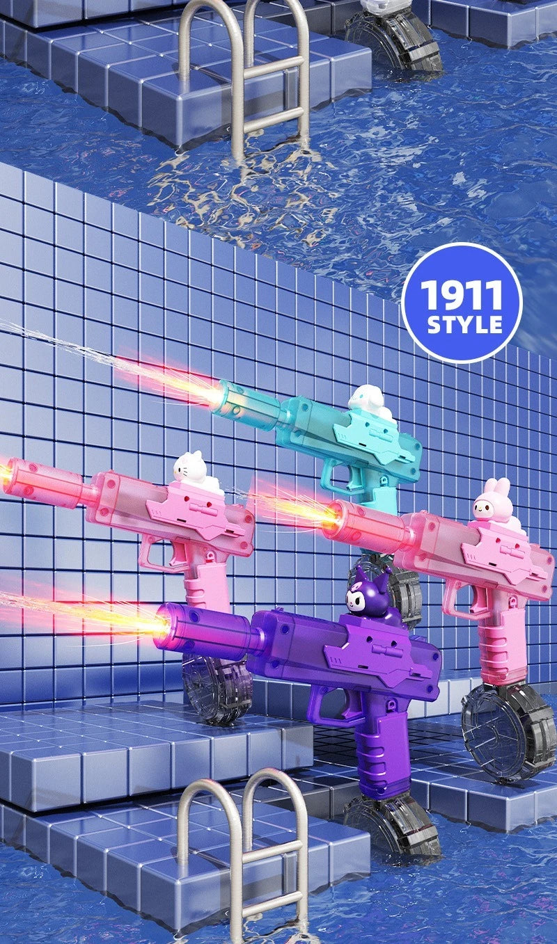 Latest Ice Mouse Electric Water Gun Pulse High Pressure Strong Range, Long Range Continuous Launch Children's Toy Water Splashin