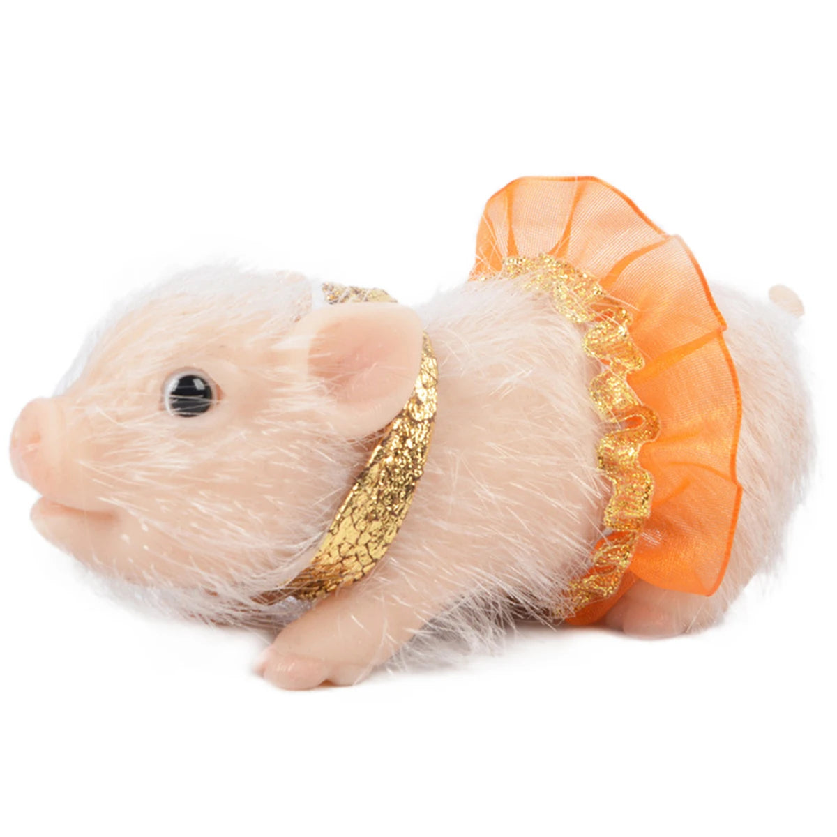 6inch Silicone Pig Doll Toy Cute Miniature Silicone Pig Reborn Realistic Pig Toy Interesting Full Silicone Piglet Doll Toy Set