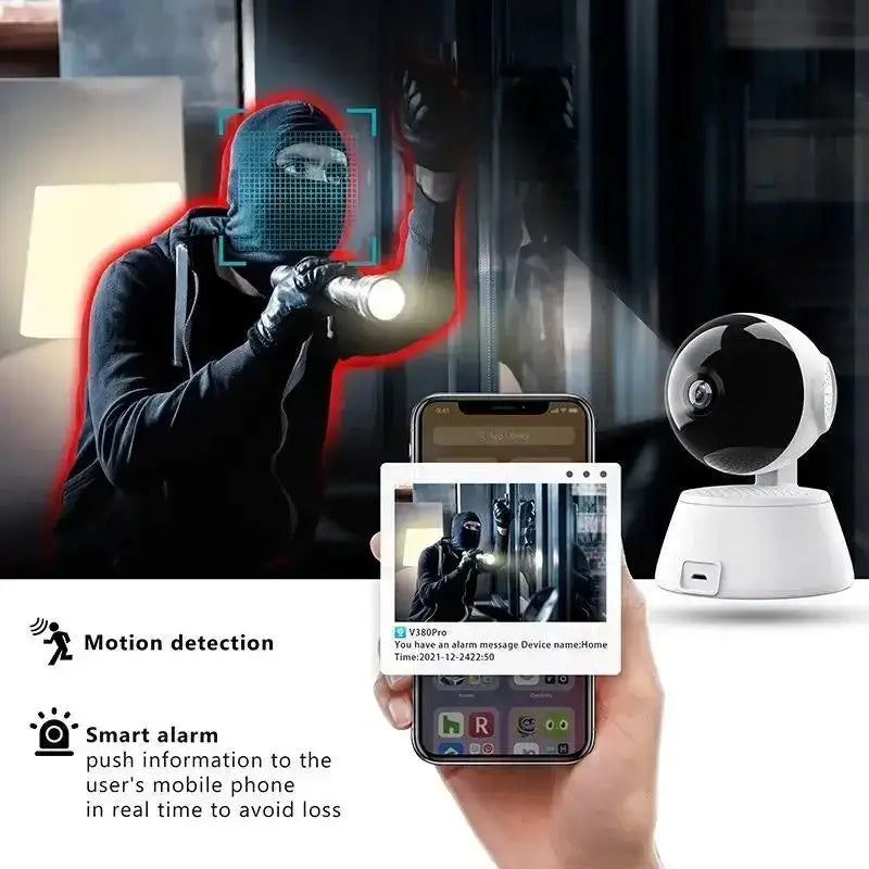 3MP WiFi Camera Home PTZ IP Camera Color Night Audio Wireless Surveillance Camera Auto Home Tracking Security CCTV Camera