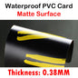 100-1000pcs Custom PVC Business ID Card Own Design Logo Name Plastic Waterproof Double Side Glossy Matte Thank You 85.5*54mm