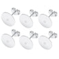 50pcs/Bag 925 Silver Stainless Steel Earring Studs Blank Post Base Pins With Earring Plug Findings Ear Back For Jewelry Making