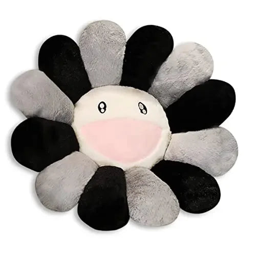 Aesthetic Sunflower Plush Cushion Cute Flower Stuffed Pillow Rainbow Floral Decorative Pillow Office Chair Back Cushion Decor