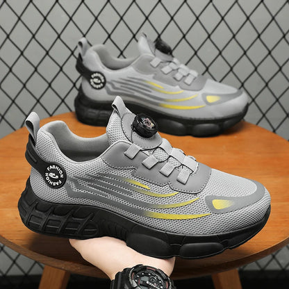 Men's Low-Top Lace-Up Casual Training Shoes, Ideal for Outdoor Workouts, Comfortable Trail Running Shoes with Excellent Traction