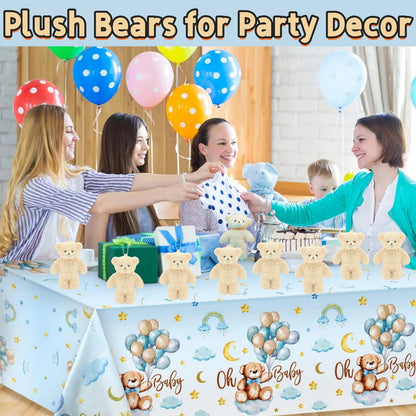 12-500Pcs Mini Teddy Bears Tiny Soft Stuffed Teddy Bear Small Plush Bears Bulk for Birthday Party Decor Favors Bag Keychain