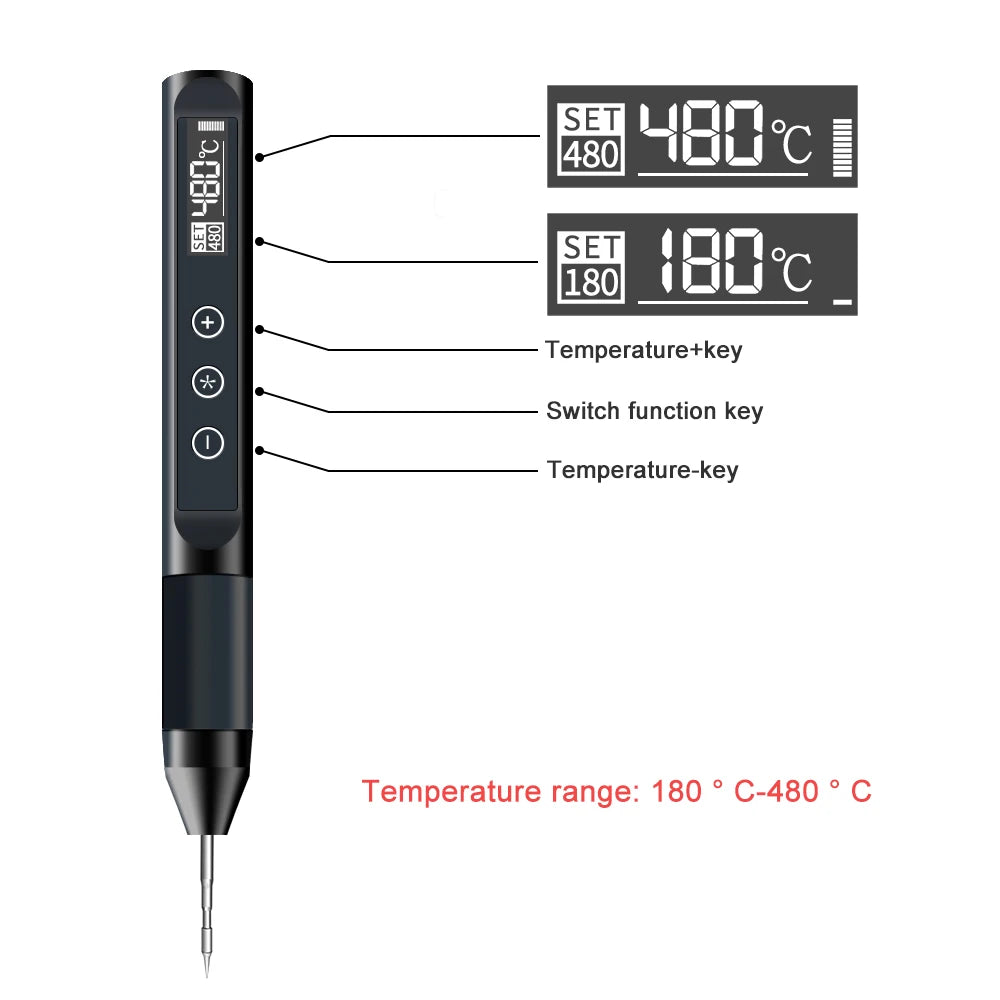 X210 Digital USB Soldering Iron Temperature Adjustable Smart Electric 30W Fast Heat Portable Welding Station Original Kit repair