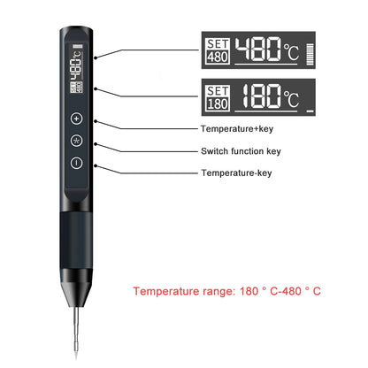X210 Digital USB Soldering Iron Temperature Adjustable Smart Electric 30W Fast Heat Portable Welding Station Original Kit repair