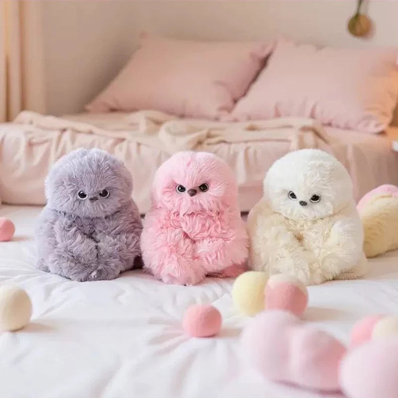 Turn Its Head Plush Shy Interactive Owl Can Sing Toy Set Cute And Adorable Pet Pendan Children's machine Toy MR Gift