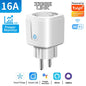 WiFi Zigbee Energy Monitoring Smart Plug EU 16A/20A Remote Timer Socket for Kitchen Home Appliance Works with Tuya Alexa Google