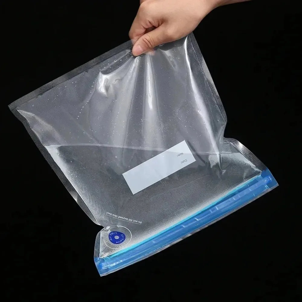 Reusable Vacuum Sealing Food Bags, Household Food Air Valve Pump Sealing Bags, Vegetables Meat Snack Sealer Fresh-keeping Bag