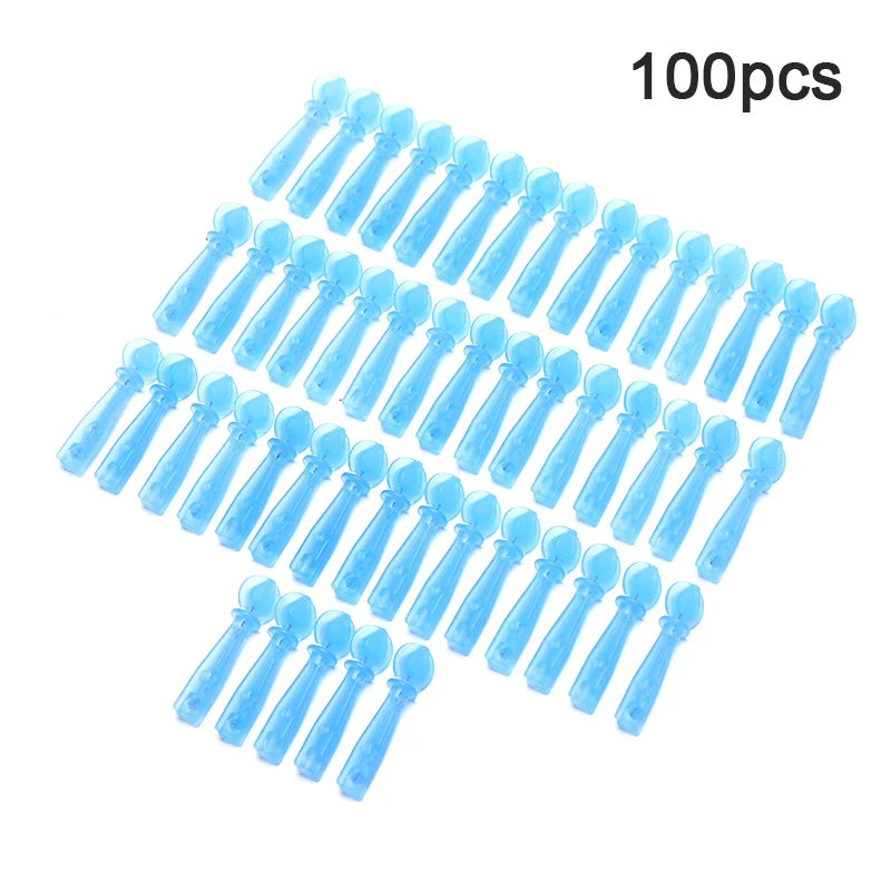 100pcs Stainless Steel Lancet Pen Adjustable Depth Blood Sampling Glucose Test Pen Lancing Device for Diabetics Blood Collect
