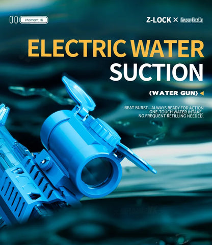 MK9 Pulse Children Electric Water Gun Automatic Water Absorption Induction Flash Light Spray Guns Summer Outdoor Toys for Kids