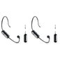 1-5PCS 2.4G 2 in 1 Head-mounted Wireless Lavalier Microphone Set Transmitter with Receiver for Amplifier Voice Speaker Teaching