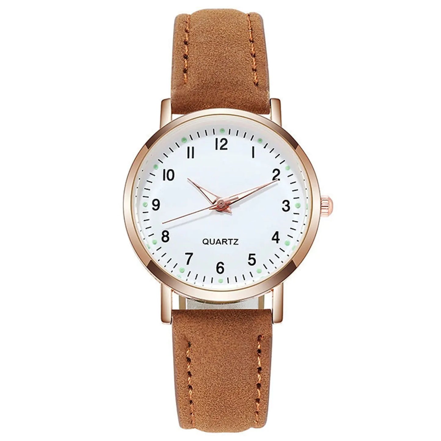 Fashion Women Watches,Vintage-Quartz Watch With Glow-In-The-Dark Design Fashion Business Casual Analog Watch,Girls Clock Gift