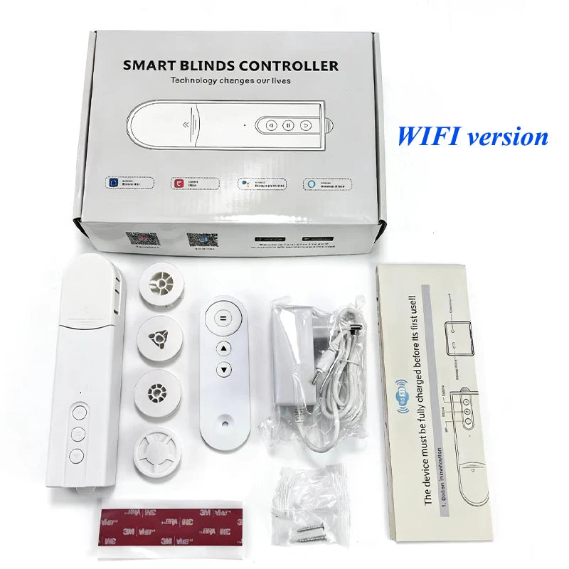 WiFi Smart Blind Motor Zigbee Electric Curtain Drive Shutter with RF Remote Tuya APP Control Alexa Google Assistant Alice