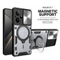 For Realme GT7 5G Case Armor Slide Camera Lens Protect Back Cover For OPPO Realme GT7 GT 7 RealmeGT7 Magnetic Holder Ring Funda