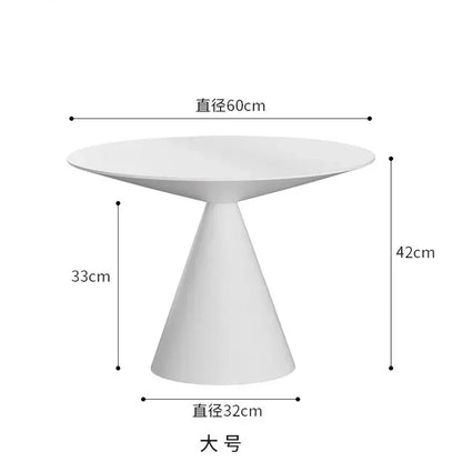 Round Light Luxury Metal Coffee Table Living Room Furniture Sofa Side Tables A Few Balcony Tea Tables Bedroom Nightstand