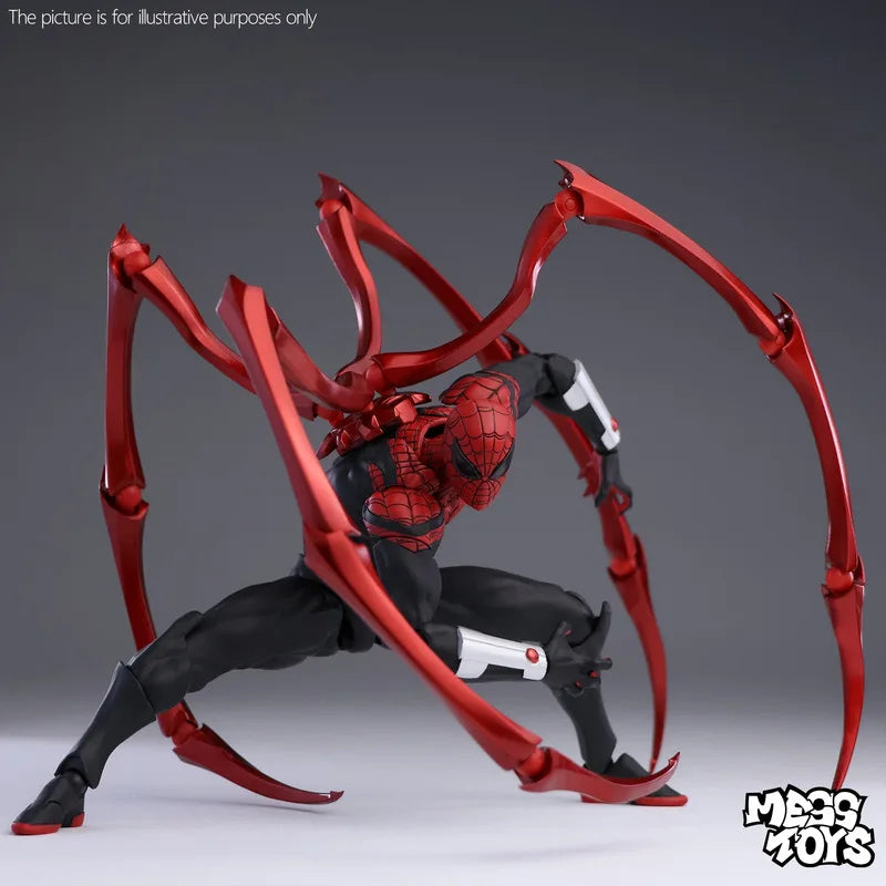 Mess Toys Superior Spider Man Action Figure Joint Movable Collectible Model For Adult Hobby Collectors Home Display