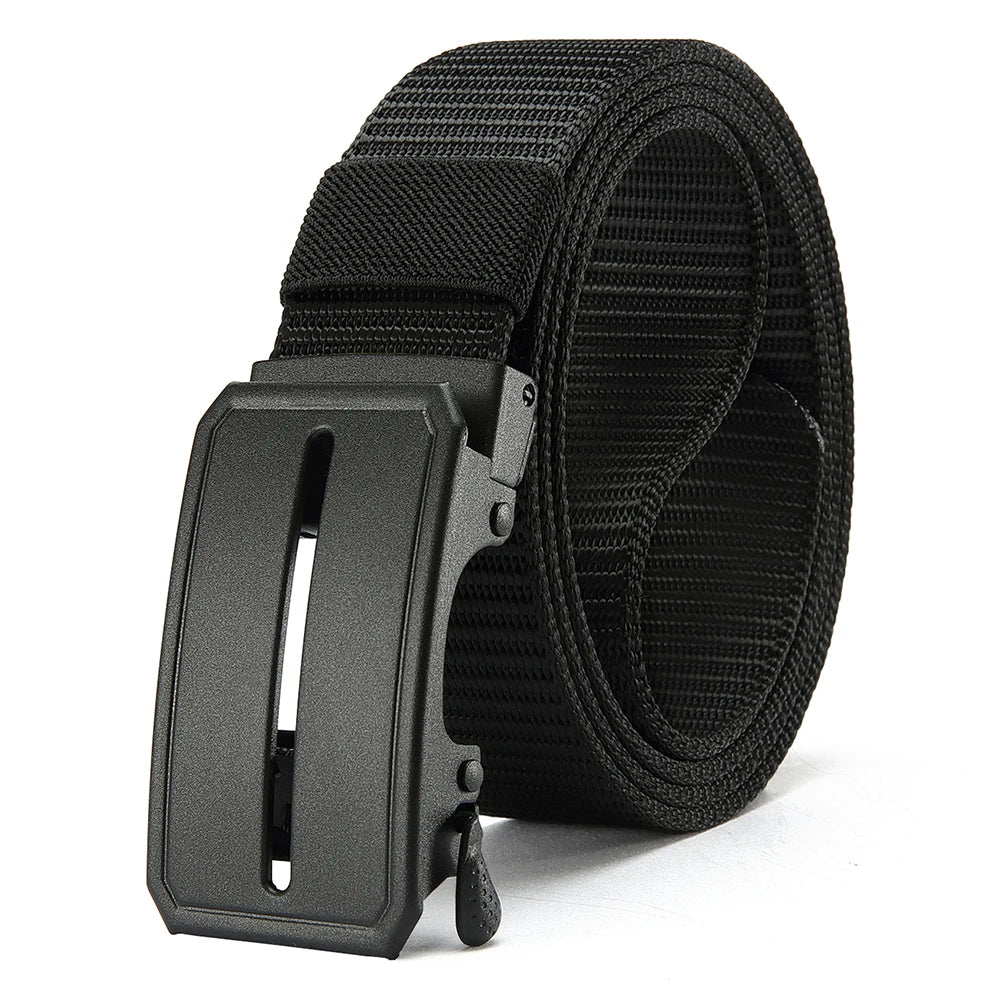 Automatic Buckle Light Comfortable Nylon Military Belt Outdoor Hunting Multifunctional Tactical Canvas Belt High Quality Men Bel