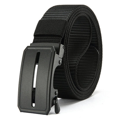 Automatic Buckle Light Comfortable Nylon Military Belt Outdoor Hunting Multifunctional Tactical Canvas Belt High Quality Men Bel