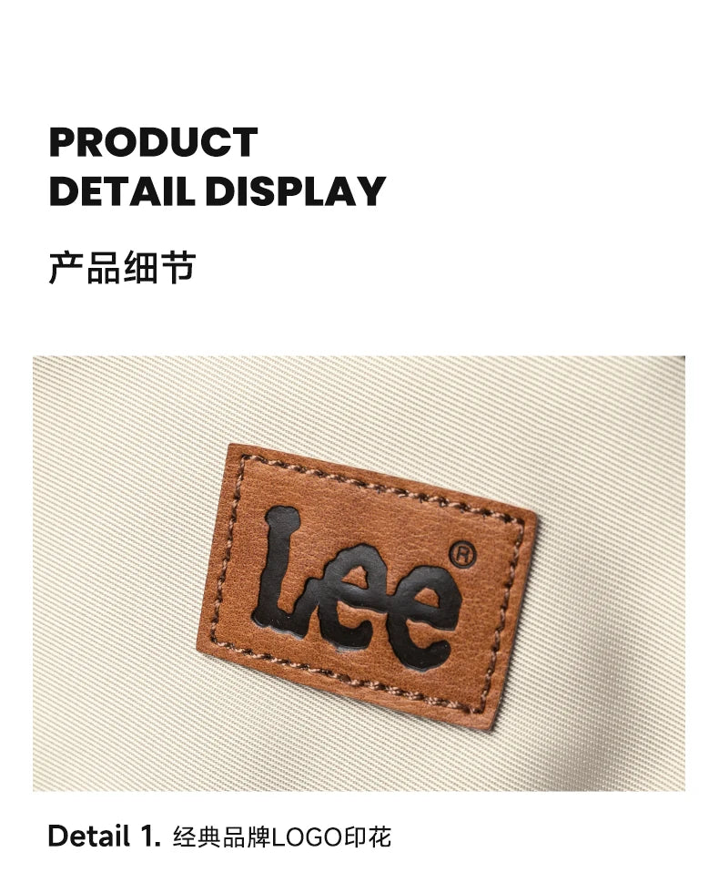 LEE Fashion Waterproof Large Crossbody Shoulder Bag Women Male Flip Laptop Messenger Bag Teenagers College Satchel School Bag