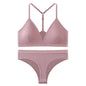 Women Bra Set Panties Sexy Push Up Bralette Female Fitness Seamless Underwear Sports Lingerie Brassiere Set Tank Crop Tops S-XL