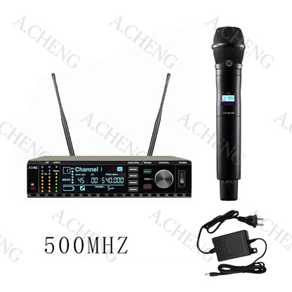 A.CHENG AD4G ksm11 Wireless Microphone System, High Quality Equipment, UHF, Professional, For Stage Performances, Long Distance