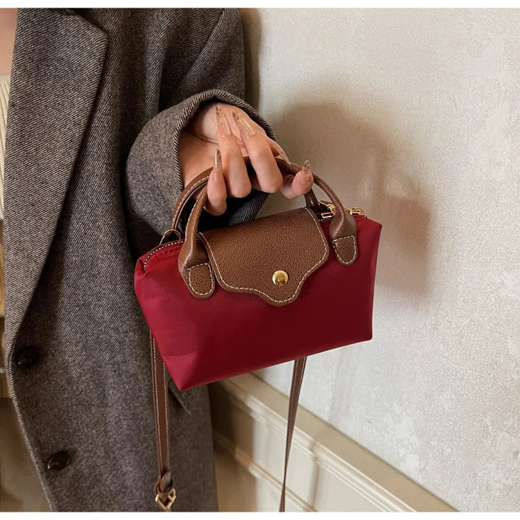 Retro Casual Fashion Ladies Shoulder Bag Stylish Trendy Crossbody Bag Quality Small Square Bag Urban Minimalist Style Polyest...