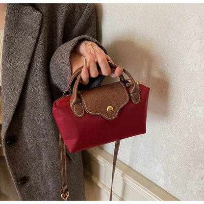 Retro Casual Fashion Ladies Shoulder Bag Stylish Trendy Crossbody Bag Quality Small Square Bag Urban Minimalist Style Polyest...