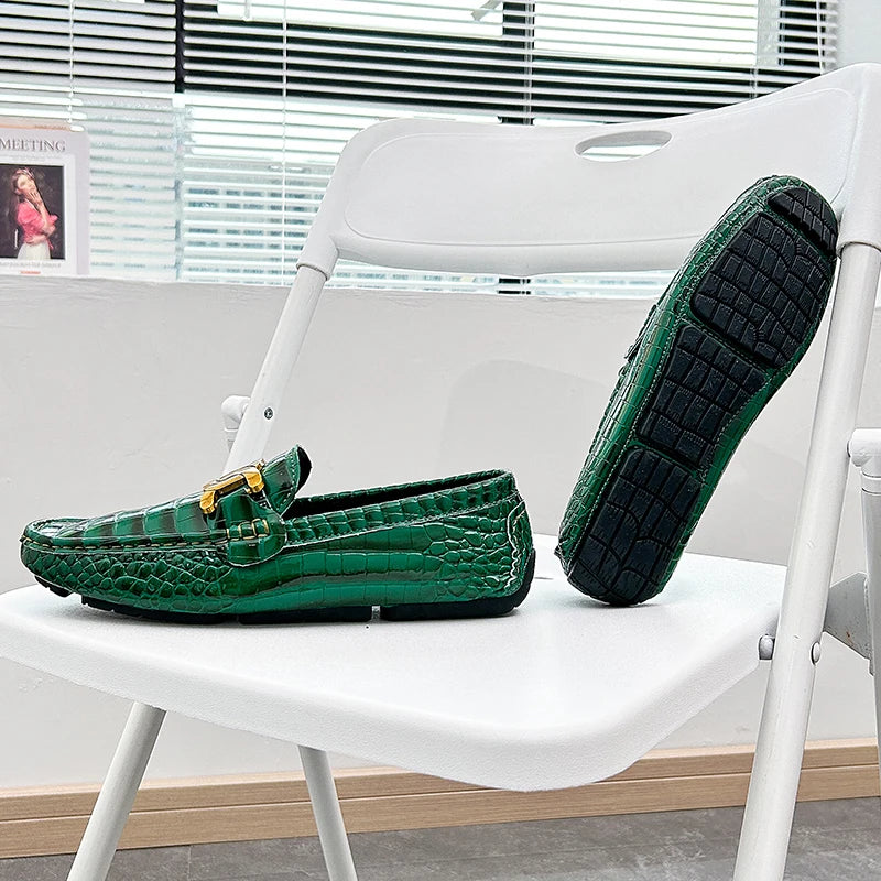 Men Loafers Shoes High Quality Party Shoes Fashion Men Non Slip Casual PU Leather Man Flat Classic Comfy Slip on Men Loafers