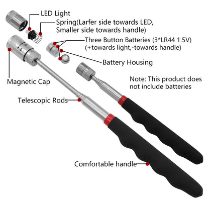 Telescopic Magnet Mini Portable Heavy Duty Magnetic Pick-Up Nut Home Hand Tools Set Extendable Long Reach Pen Instrument