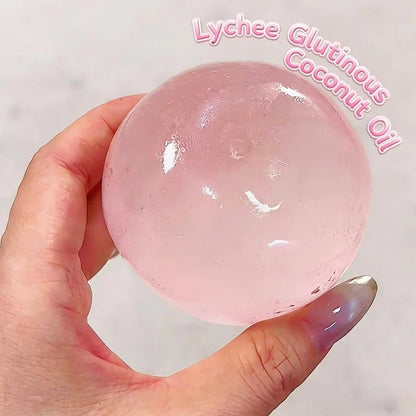 Blue Maltose Squishy Toy Cute Mochi Anti Stress Fidget Toy Soft Simulated Bule Transparent Ball Quick-rebound Decompression Toy