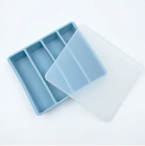 1PC Multi Colo  Silicone Freezer With Lid Easy Release Silicone Freezer Container For Freezing And Storing Soups  Broths Sauces