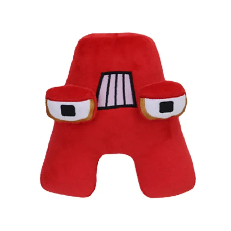 T Alphabet Lore Plush Toys Anime Doll Kawaii 26 English Letters Stuffed Toys Kids Enlightenment Montessori Plush Toy Doll Gifts